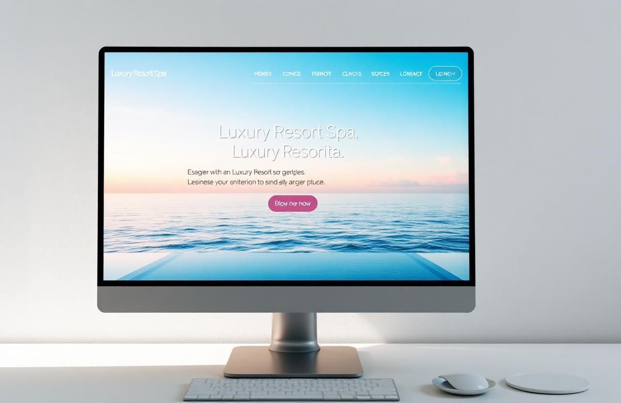 Lumière Spa Retreat website design by Said Web Studio